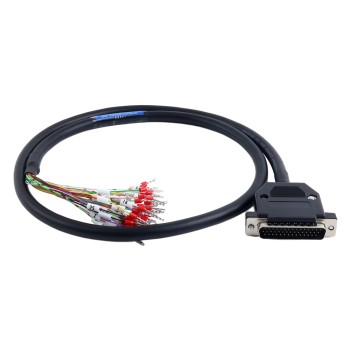 Cable blindado de alta flexibilidad DB44 macho a desnudo de 1m(39.37"), conector D-SUB de 44 pines