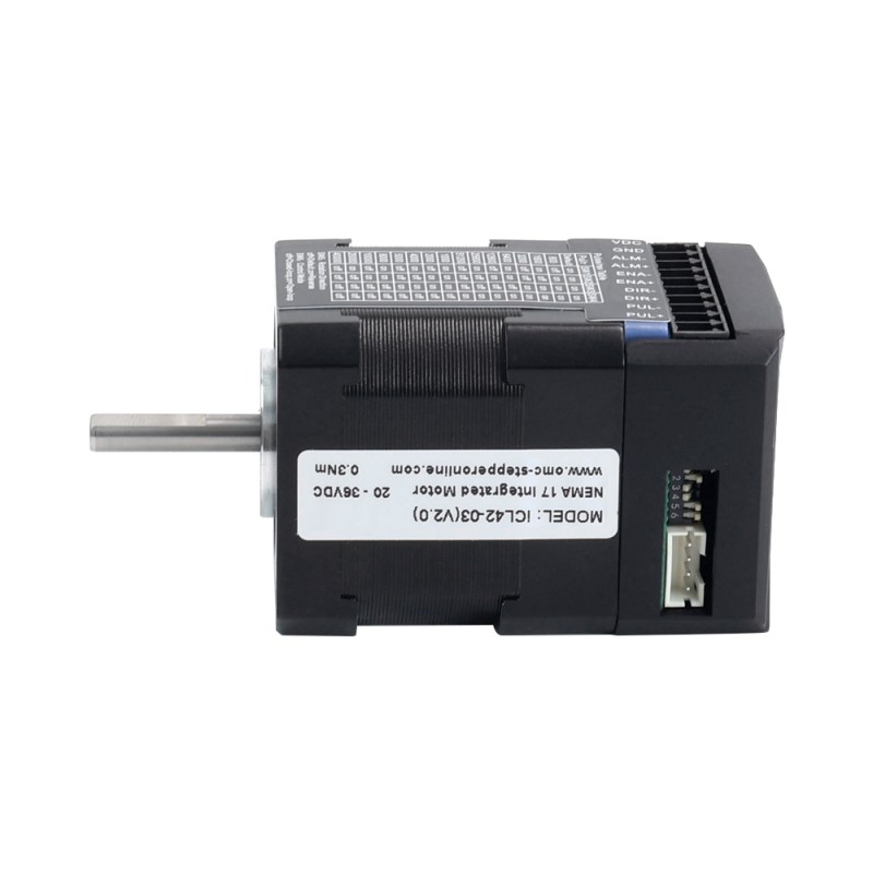Motor paso a paso de circuito cerrado integrado NEMA 17 serie iCL 0,3Nm(42,48oz.in) 20-36VCC con codificador de 14 bits