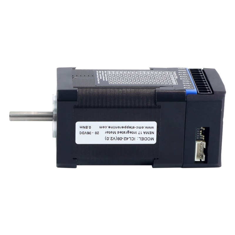 Motor paso a paso de circuito cerrado integrado NEMA 17 serie iCL 0,8Nm(113,29oz.in) 20–36VDC con codificador de 14 bits