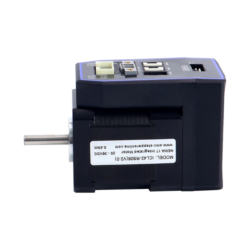 Motor paso a paso de circuito cerrado RS485 integrado NEMA 17 serie iCL 0,4Nm(56,64oz.in) 20-36VCC con codificador de 14 bits