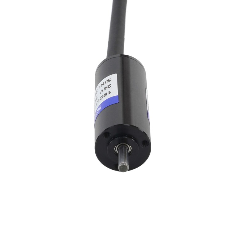 Motor sin escobillas sin núcleo redondo 24V 7,2mNm 30,16W 1,6A Ф16x41mm - 16CL41-24-P2-40000 | StepperOnline