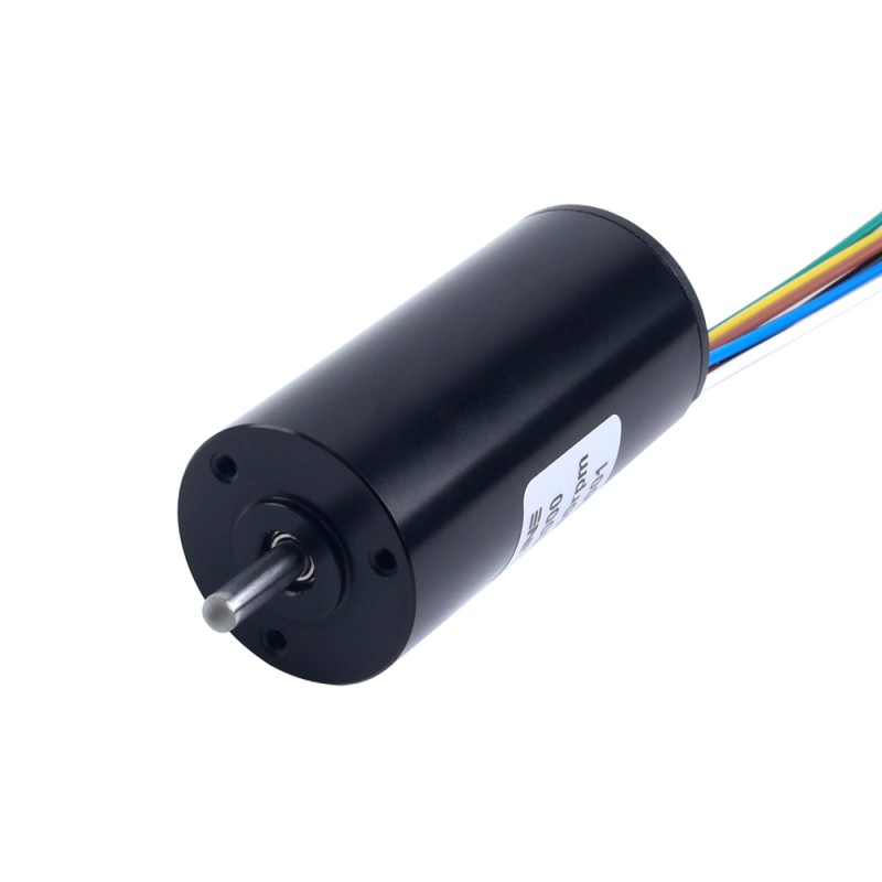 Motor sin escobillas sin núcleo redondo 24V 15mNm 31,41W 1,55A Ф22x45mm - 22CL45-24-P2-20000 | StepperOnline