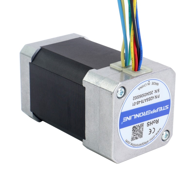 48V 3000RPM 0,24Nm 75W 2,40A 42x42x78mm Motor BLDC - 42BSA78-48-01 | StepperOnline
