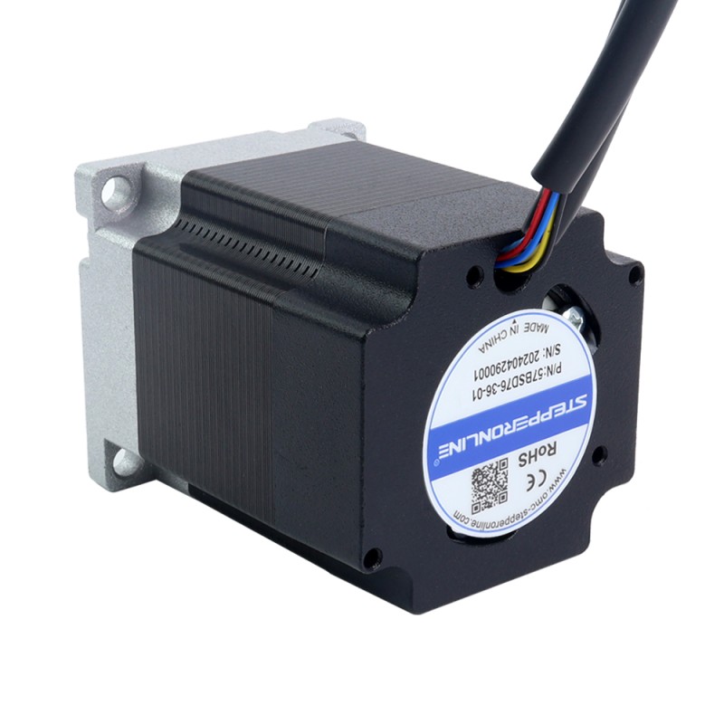 Motor BLDC, 36V, 3000RPM, 0,3Nm, 94W, 3,60A, 57x57x76mm - 57BSD76-36-01 | StepperOnline