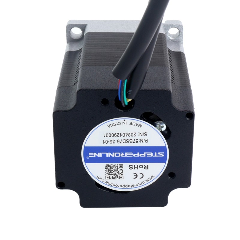 Motor BLDC, 36V, 3000RPM, 0,3Nm, 94W, 3,60A, 57x57x76mm - 57BSD76-36-01 | StepperOnline