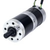 Motor BLDC con engranaje redondo de 24V y 101W, caja de cambios planetaria redonda de 20,00Nm(2832,23oz.in) 100:1 - 57BYA74-24-01-PG100 | StepperOnline
