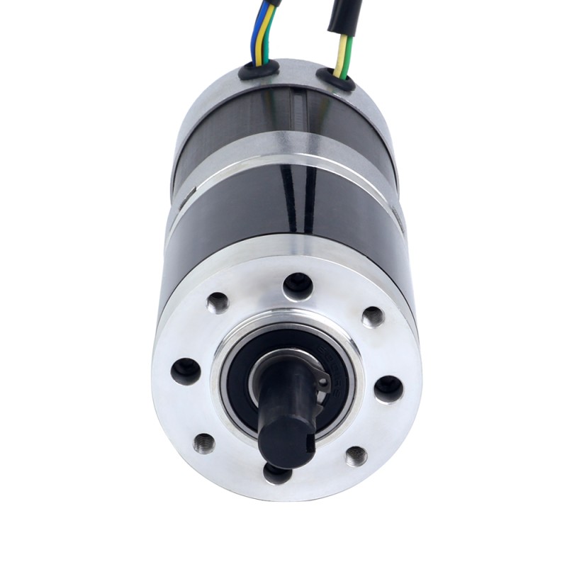 Motor BLDC con engranaje redondo de 24V y 101W, caja de cambios planetaria redonda de 20,00Nm(2832,23oz.in) 100:1 - 57BYA74-24-01-PG100 | StepperOnline