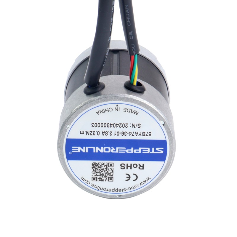 Motor BLDC, 36V, 3000RPM, 0,32Nm, 101W, 3,80A, Φ57x73,5mm - 57BYA74-36-01 | StepperOnline