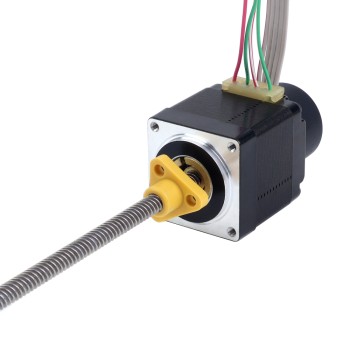 Motor paso a paso lineal Acme externo Nema 11, 1,0A, pila de 32,2mm, con codificador rotatorio óptico, 300PPR