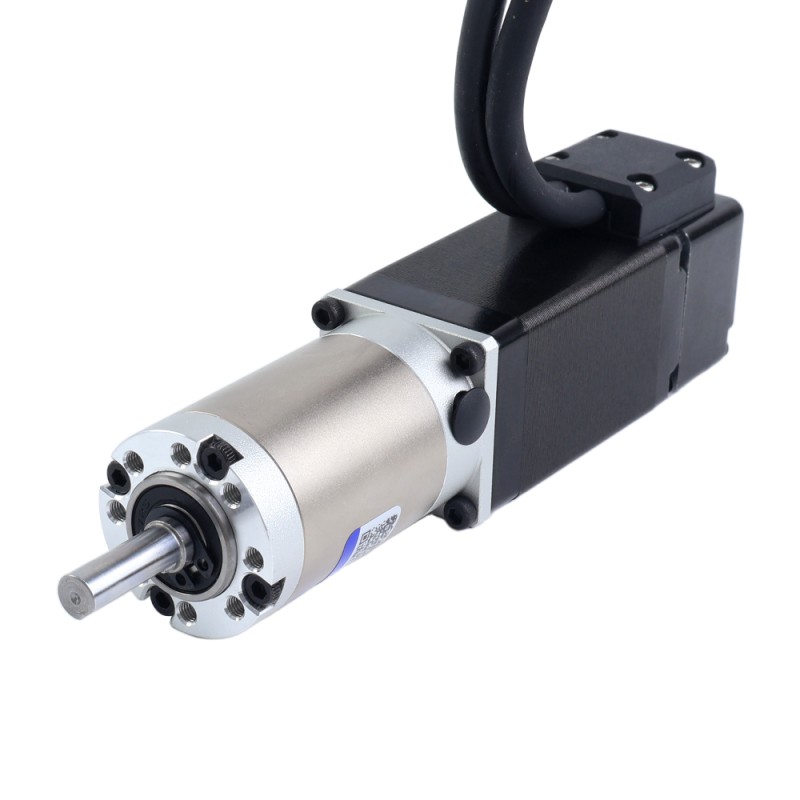 Motor paso a paso Nema 11 de lazo cerrado L=51mm con caja de engranajes planetaria serie EG relación 100:1 - 11HS20-1004D-E1000-EGS100 | StepperOnline
