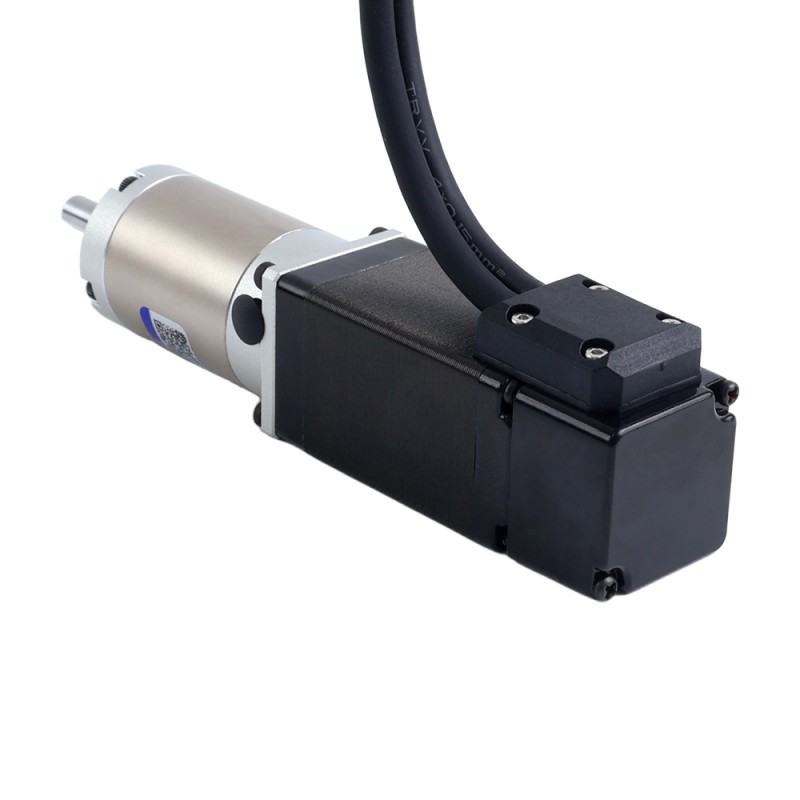Motor paso a paso Nema 11 de lazo cerrado L=51mm con caja de engranajes planetaria serie EG relación 100:1 - 11HS20-1004D-E1000-EGS100 | StepperOnline