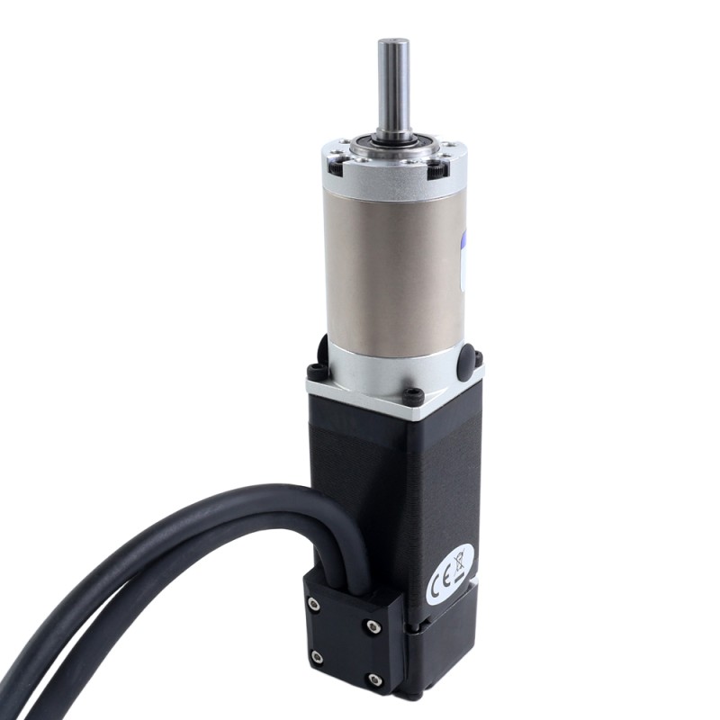 Motor paso a paso Nema 11 de lazo cerrado L=51mm con caja de engranajes planetaria serie EG relación 100:1 - 11HS20-1004D-E1000-EGS100 | StepperOnline