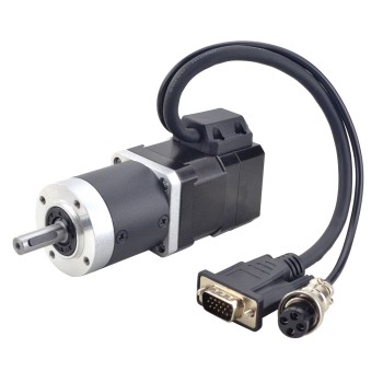 CN en oferta - Motor de circuito cerrado Nema 17 L=39 mm Relación de engranaje 20:1 Reductor planetaria