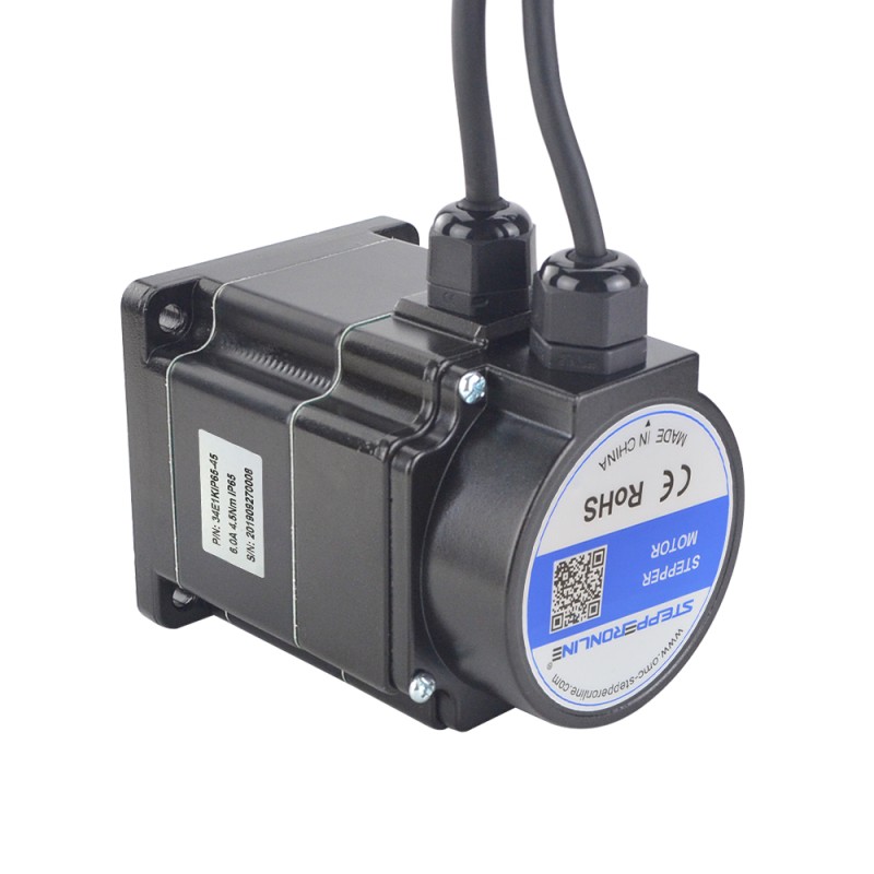 IP65 a prueba de agua Nema 34 Motor de bucle cerrado 4.5Nm(637.38oz.in) con codificador 1000PPR