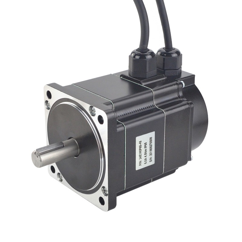 IP65 a prueba de agua Nema 34 Motor de bucle cerrado 4.5Nm(637.38oz.in) con codificador 1000PPR