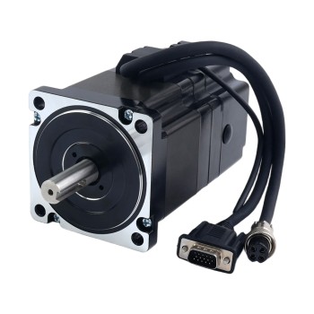 Motor paso a paso de circuito cerrado Nema 34 Serie S 4,3Nm(608,93oz.in) con freno electromagnético 7,0Nm(991,28oz.in)
