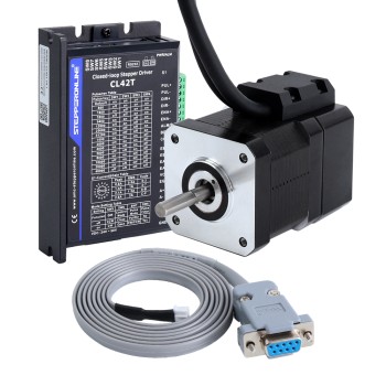 Kit CNC paso a paso de bucle cerrado de 1 eje 42Ncm(59,48oz.in)Motor y controlador Nema 17
