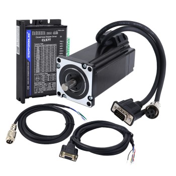 Serie TS 4.0Nm(566.56oz.in) 1 eje Kit CNC paso a paso de circuito cerrado Nema 24 Motor y controlador