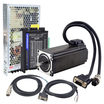 Kit paso a paso de bucle cerrado Nema 23 de 3,0Nm(424,83oz.in) de 1 eje serie TS con Fuente de alimentación