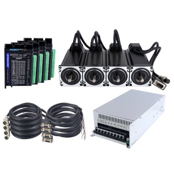 Kit de bucle cerrado Nema 23 de 4 ejes 3,0Nm(424,83oz.in) serie TS con fuente de alimentación