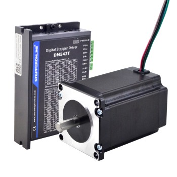 Kit CNC paso a paso de 1 eje 2,4Nm(339,87oz.in) Motor paso a paso Nema 23 y controlador