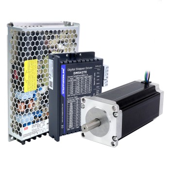 Kit CNC paso a paso de 1 eje serie TES 3,0Nm(424,83oz.in) Motor paso a paso Nema 23 y controlador DM542TE