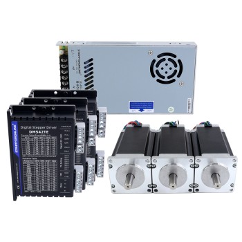 Kit CNC enrutador de 3 ejes serie TES 3,0Nm(424,83oz.in) Motor paso a paso Nema 23 y controlador DM542TE