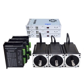 Kit de enrutador CNC de 3 ejes 12.0Nm(1699.68oz.in) Motor paso a paso Nema 34 y Driver