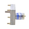 Motorreductor cepillado de 12V CC 50kg.cm/4,1RPM con caja de cambios de dientes rectos rectangular 1105:1