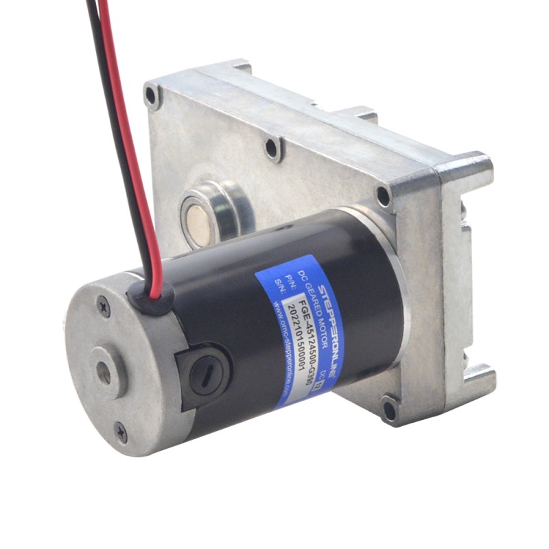 Motor de engranajes cepillado de 12V CC 160kg.cm/9RPM con caja de engranajes de dientes rectos rectangulares de 390:1