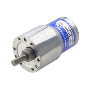 Motor de engranajes cepillado de 12V CC 12kg.cm/4,4RPM con caja de engranajes rectos de 540:1