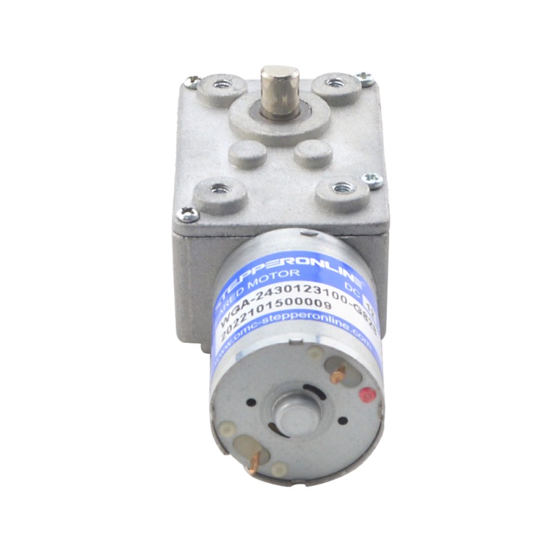 Motorreductor cepillado de 12V CC 3kg.cm/3RPM con caja de engranajes helicoidales 828:1