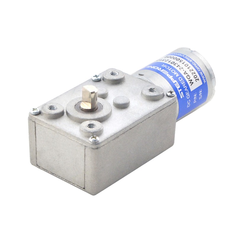 Motorreductor cepillado de 12V CC 3kg.cm/3RPM con caja de engranajes helicoidales 828:1