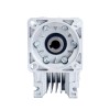 50:1 Caja de engranajes helicoidales NMRV40 14mm Diámetro del eje de entrada - NMRV40-G50-D14 | StepperOnline