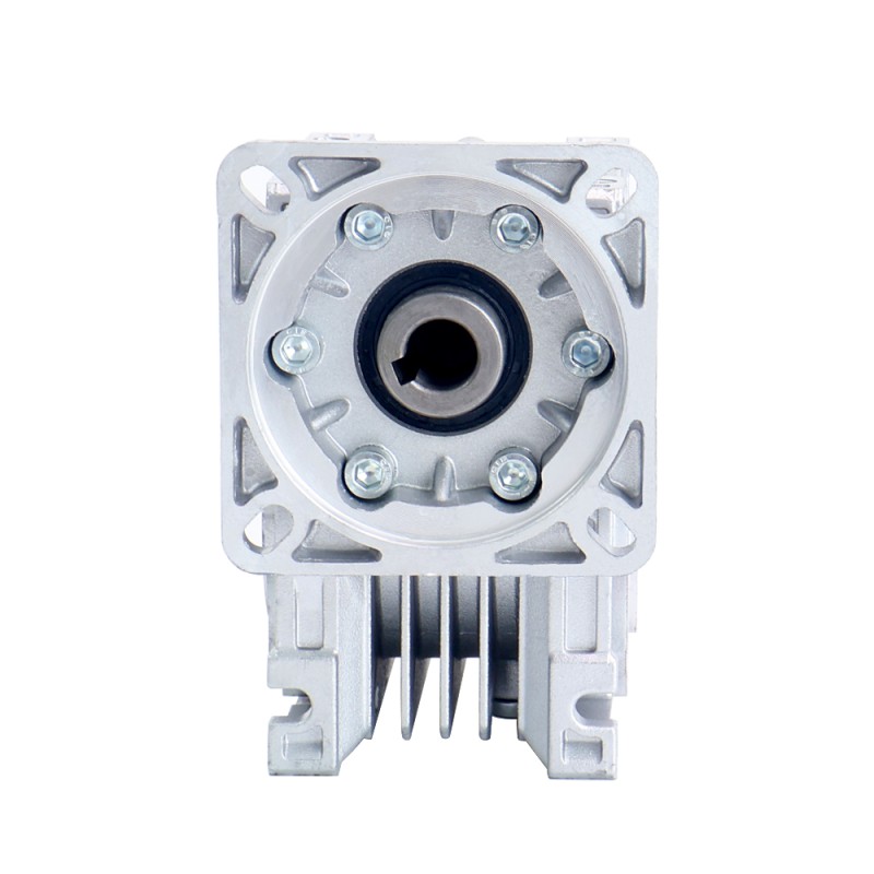 50:1 Caja de engranajes helicoidales NMRV40 14mm Diámetro del eje de entrada - NMRV40-G50-D14 | StepperOnline