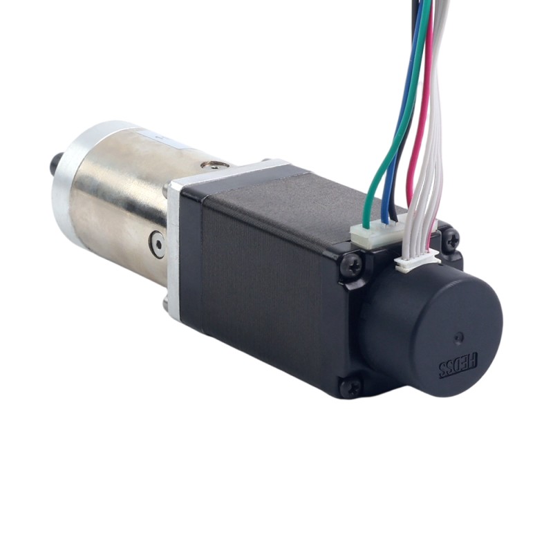 Paso a paso con transmisión de circuito cerrado Nema 11 L=51 mm Gear Raio 100:1 Codificador 300PPR - 11HS20-0674D-PG100-E22-300 | StepperOnline