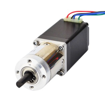 Motor paso a paso Nema 11 Bipolar L=51mm con relación de transmisión 19:1 Reductor planetario