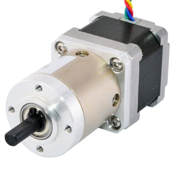 Motor paso a paso Nema 14 Bipolar L=34mm con relación de transmisión 19:1 Reductor planetario