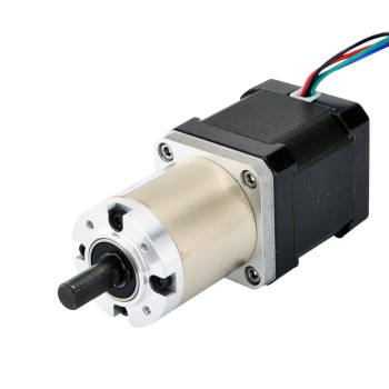 Motor paso a paso Nema 17 Bipolar L=48mm con relación de transmisión 100:1 Reductor planetario