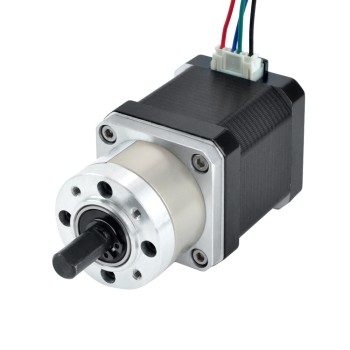 Motor paso a paso Nema 17 Bipolar L = 48mm con relación 5:1 Caja de cambios planetaria Longitud del cable de 1850mm