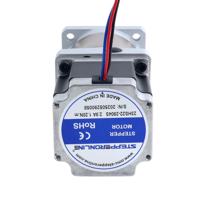 Motor paso a paso Nema 23 bipolar L=54,5mm con caja de cambios planetaria serie EG relación de reducción 50:1 - 23HS22-2904S-EGS50 | StepperOnline