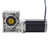 Motor Nema 23 L=113mm Relación de transmisión 7.5:1 Caja de engranajes helicoidales NMRV30