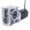 Motor Nema 23 113mm Relación de transmisión 50:1 Caja de engranajes helicoidales YRV30 - 23HS45-4204S-YRV30-G50 | StepperOnline