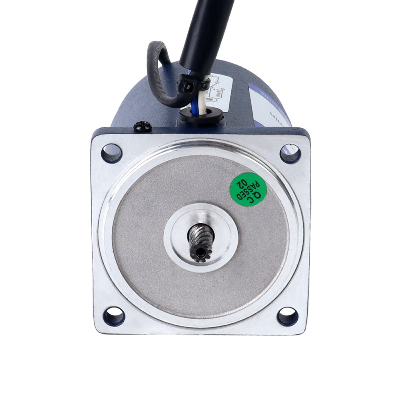6W 110VAC 60Hz 6-103,33RPM 0,45Nm(63,73oz.in) Brida 60mm Motor de velocidad variable de CA monofásico con caja de cambios rectos - 2IK6RGN-A/2GN15K | StepperOnline