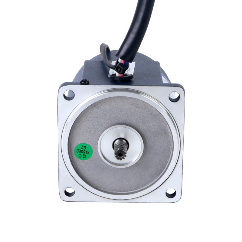 15W 110VAC 60Hz 3-51,67RPM 2,01Nm(284,64oz.in) Brida 70mm Motor de velocidad variable de CA monofásico con caja de cambios rectos - 3IK15RGN-A/3GN30K | StepperOnline