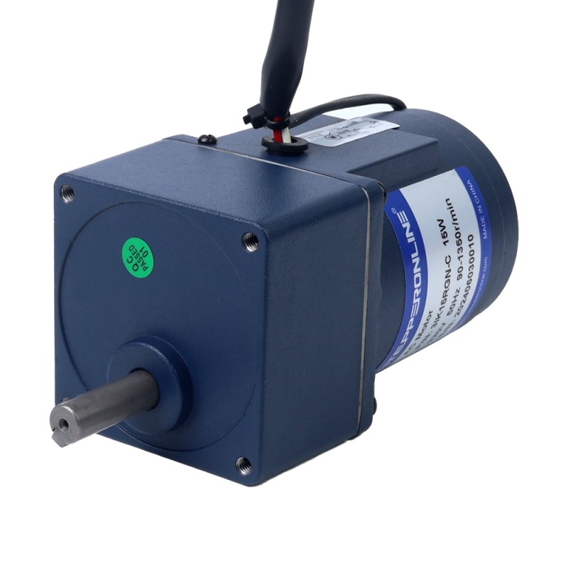 15W 110VAC 60Hz 3-51,67RPM 2,01Nm(284,64oz.in) Brida 70mm Motor de velocidad variable de CA monofásico con caja de cambios rectos - 3IK15RGN-A/3GN30K | StepperOnline