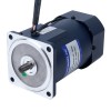 120W 220VAC 50Hz 4,5-67,5RPM 12,00Nm(1699,32oz.in) Brida 90mm Motor de velocidad variable de CA monofásico con caja de cambios en ángulo recto - 5IK120RGU-CF/5GU20RC | StepperOnline