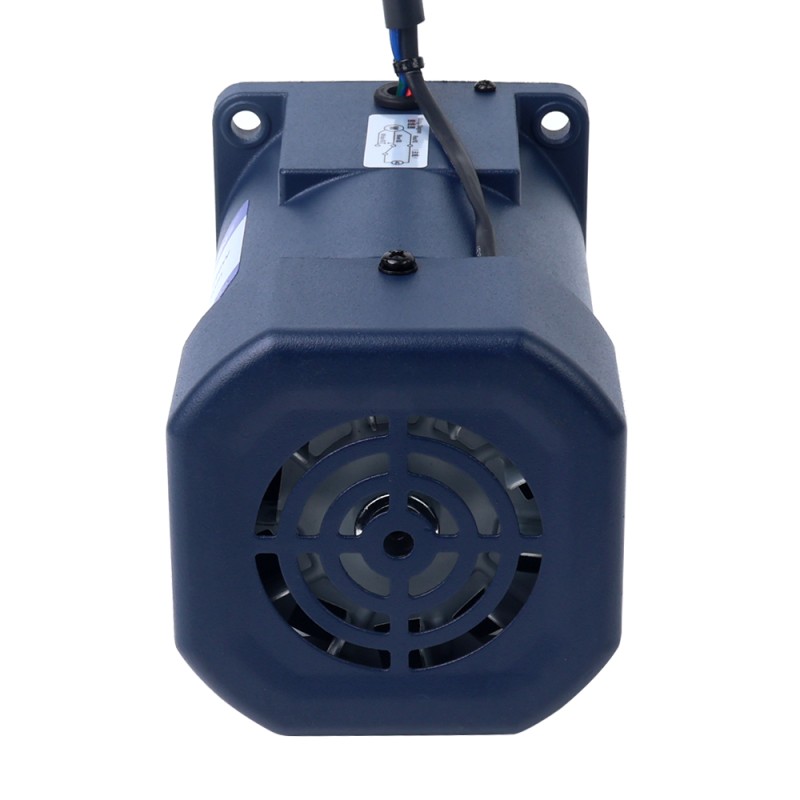 120W 220VAC 50Hz 4,5-67,5RPM 12,00Nm(1699,32oz.in) Brida 90mm Motor de velocidad variable de CA monofásico con caja de cambios en ángulo recto - 5IK120RGU-CF/5GU20RC | StepperOnline