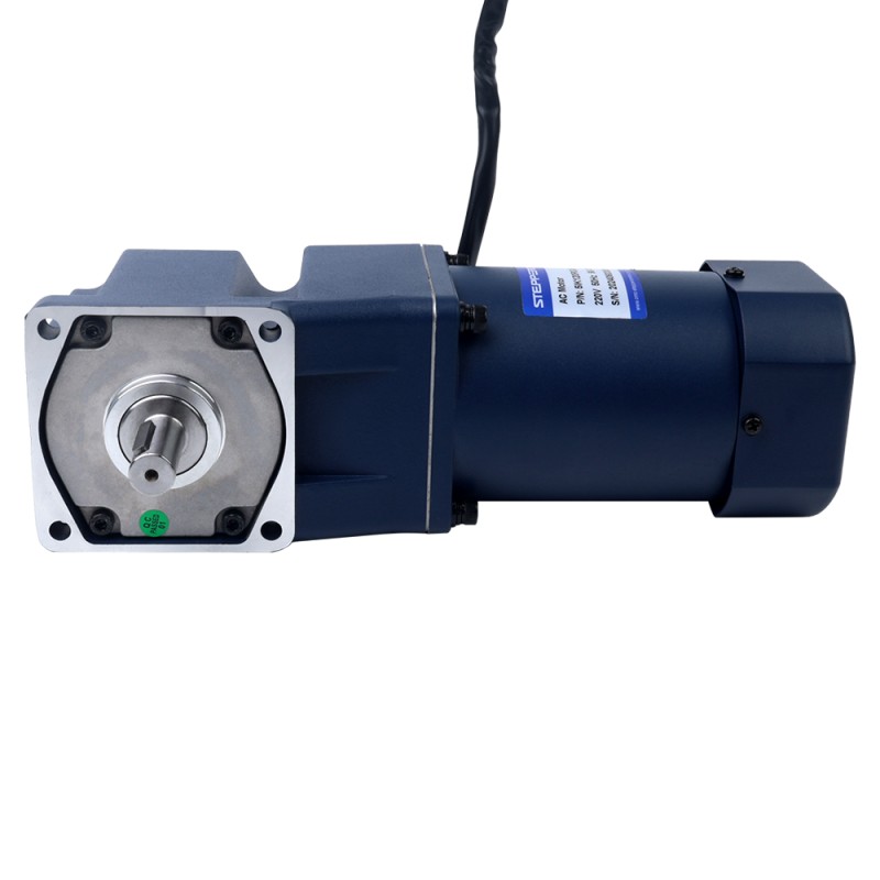 120W 220VAC 50Hz 9-135RPM 6,20Nm(877,98oz.in) Brida 90mm Motor de velocidad variable de CA monofásico con caja de cambios en ángulo recto - 5IK120RGU-CF/5GU10RT | StepperOnline