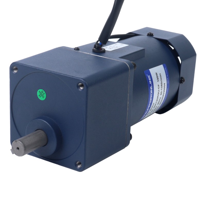 120W 220VAC 50Hz 9-135RPM 7,29Nm(1032,35oz.in) Brida 90mm Motor de velocidad variable de CA monofásico con caja de cambios rectos - 5IK120RGU-CF/5GU10KB | StepperOnline